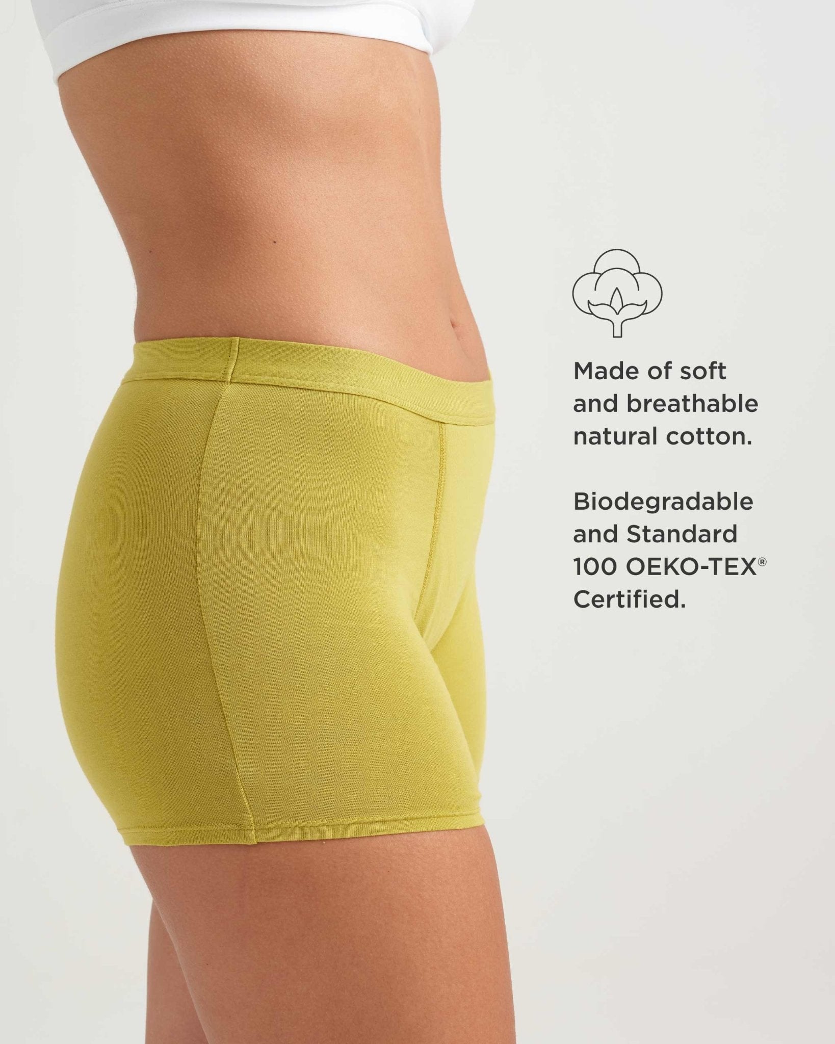 Leakproof Cotton Sleep Short Saalt