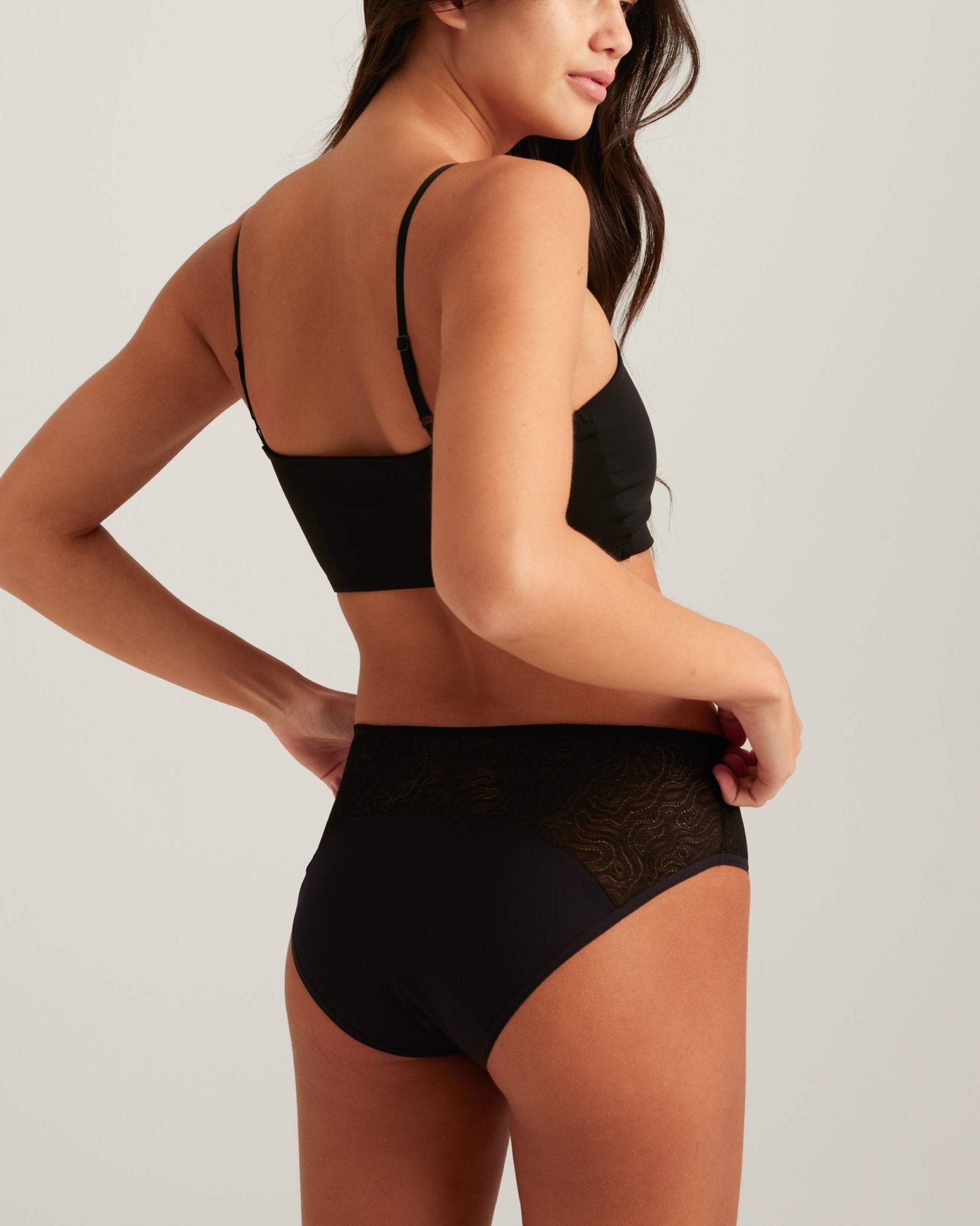 Leakproof Lace Hipster Saalt