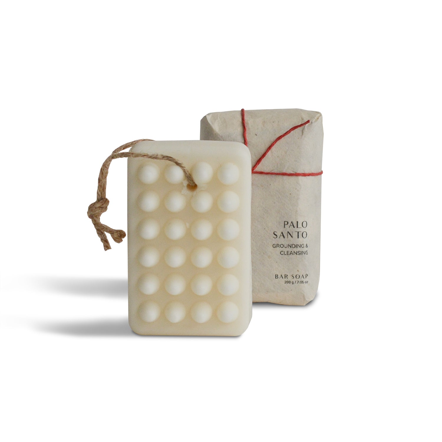 LIMITED Palo Santo Massage Bar Soap – Hand - Wrapped Version CEDAR AND MYRRH