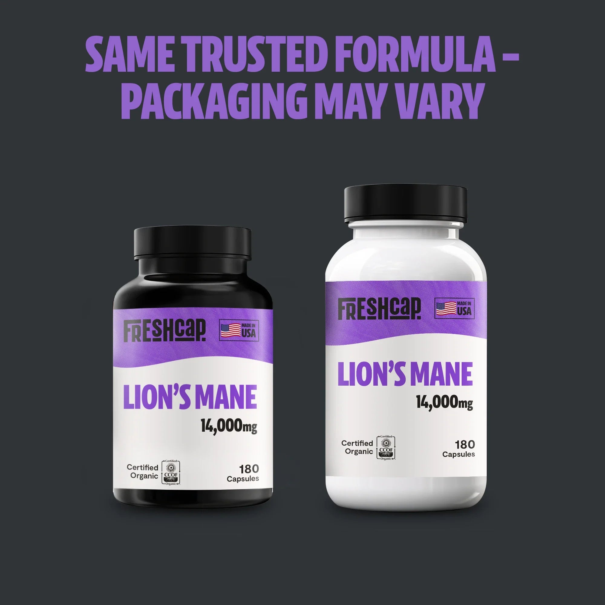 Lion's Mane Mushroom Extract Capsules FreshCap Mushrooms