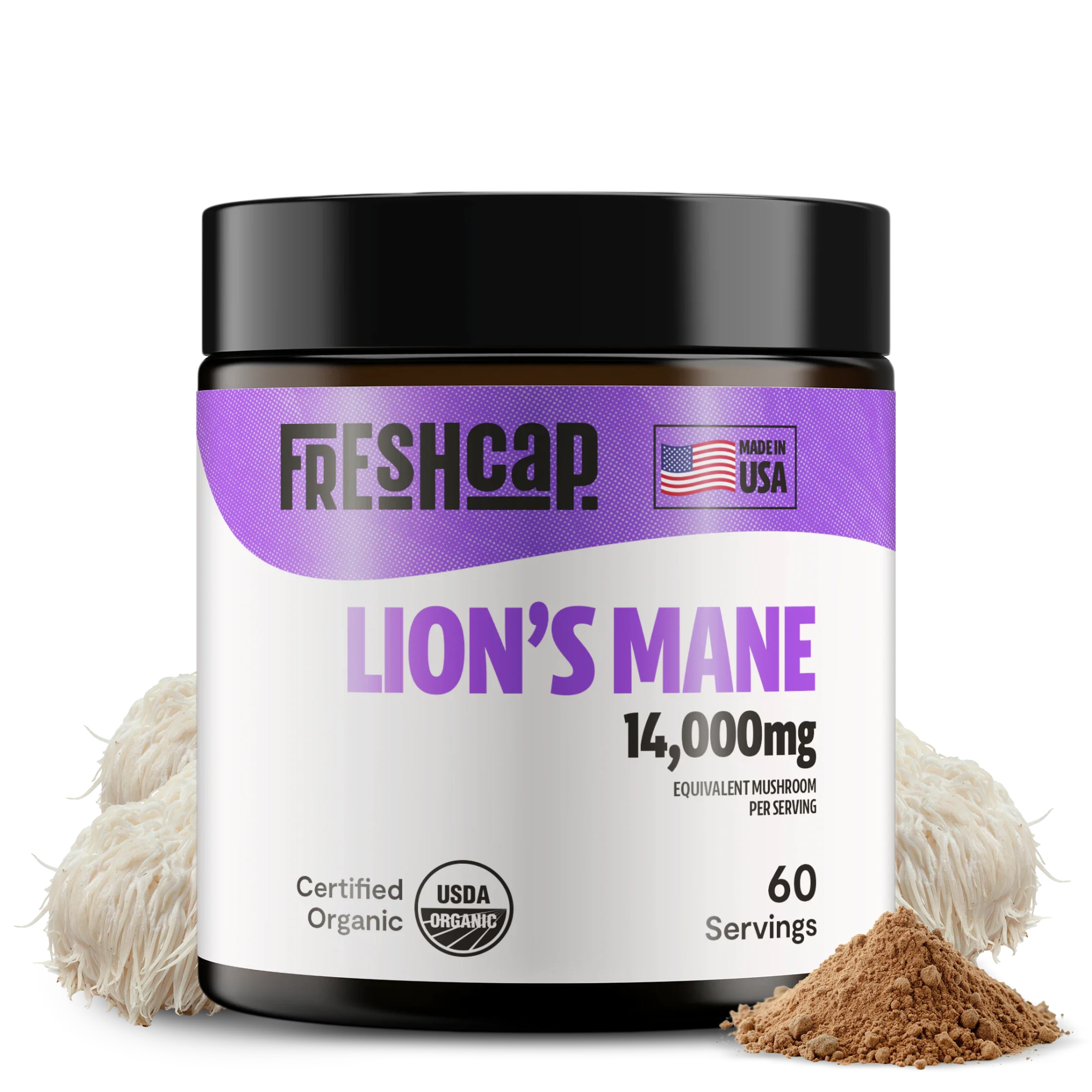Lion's Mane Mushroom Extract Powder FreshCap Mushrooms