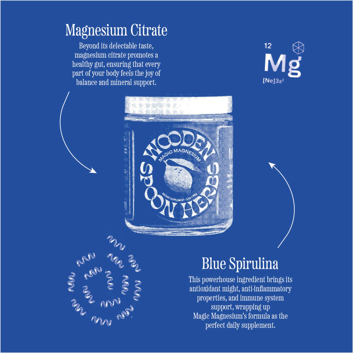 Magic Magnesium WOODEN SPOON HERBS