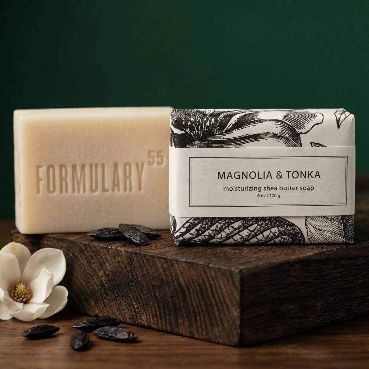 Magnolia & Tonka - Shea Butter Bar Soap Formulary 55