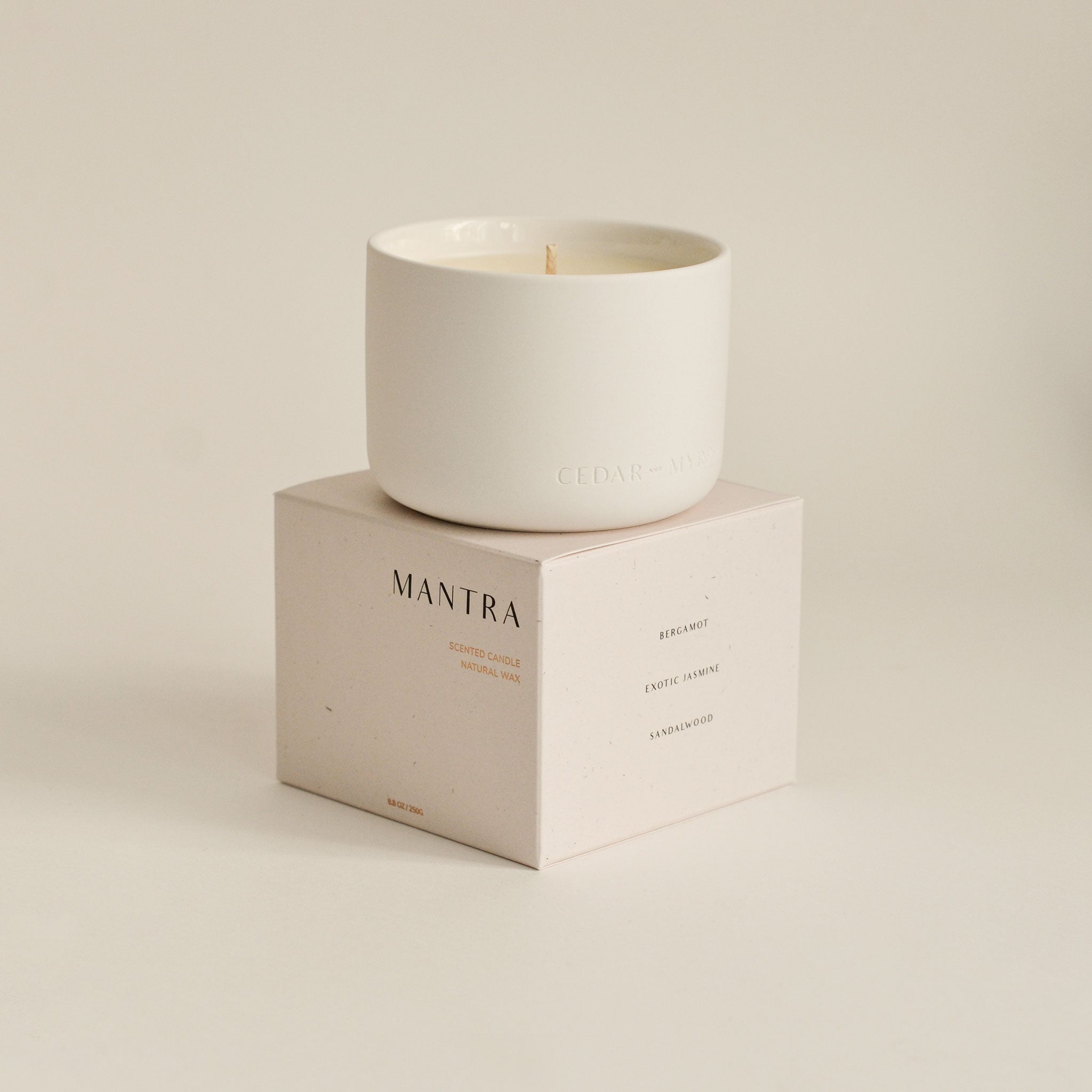 Mantra Wellness Candle CEDAR AND MYRRH