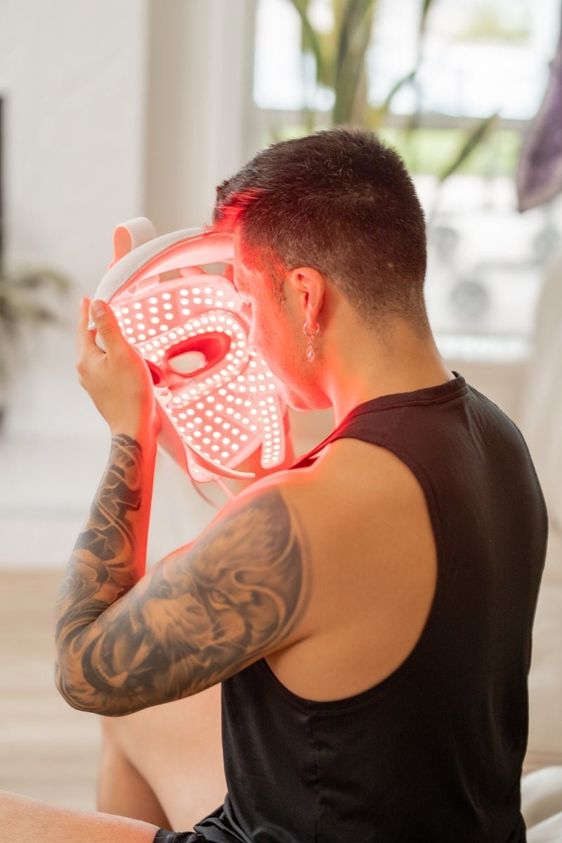 MitoGLOW™ LED Red Light Therapy Mask | With Blue, Yellow, Red and Near Infrared LED Mito Red Light