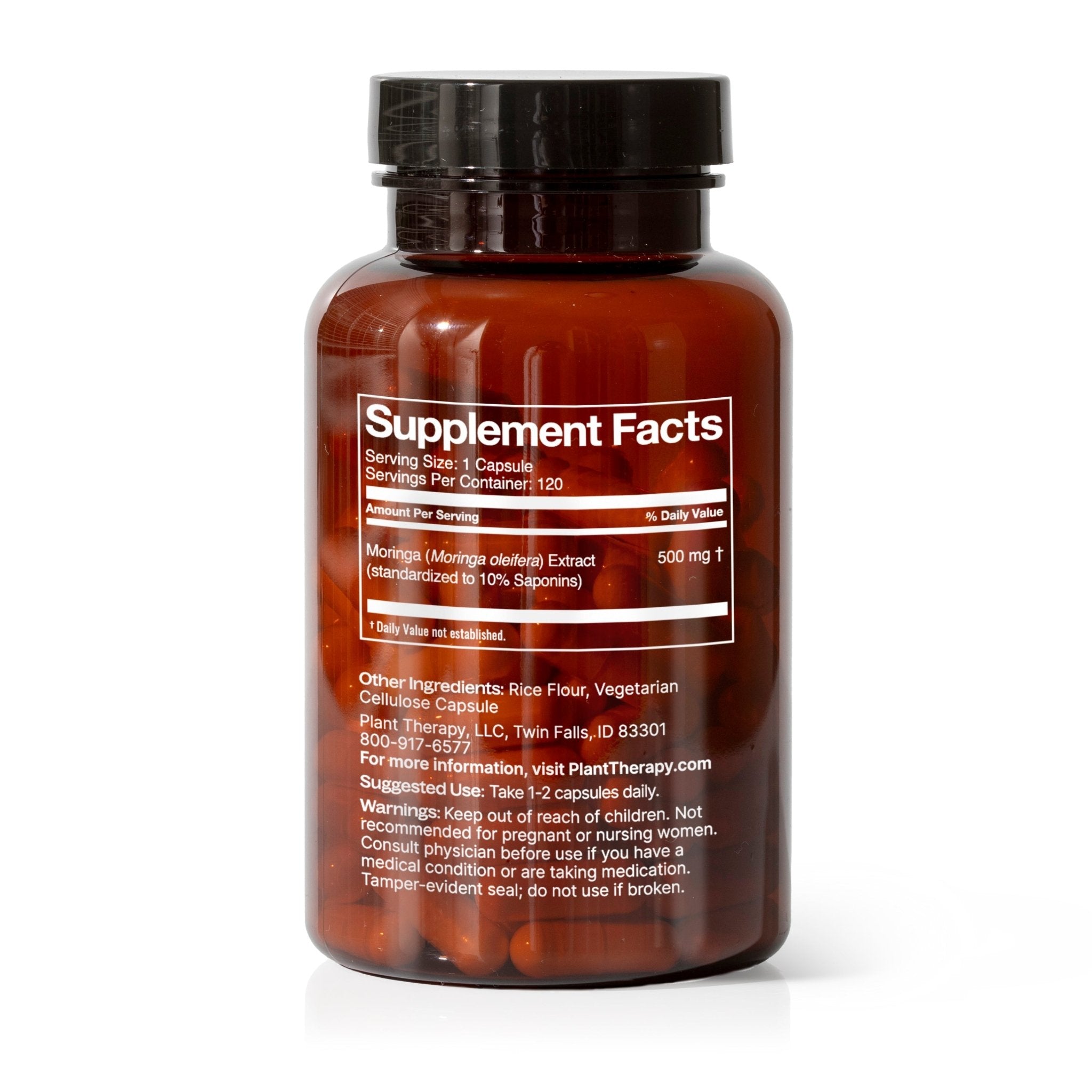 Moringa Herbal Supplement - 120 Capsules Plant Therapy