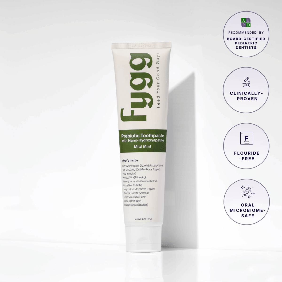 Nano-Hydroxyapatite Toothpaste with Prebiotics | Mild Mint Fygg