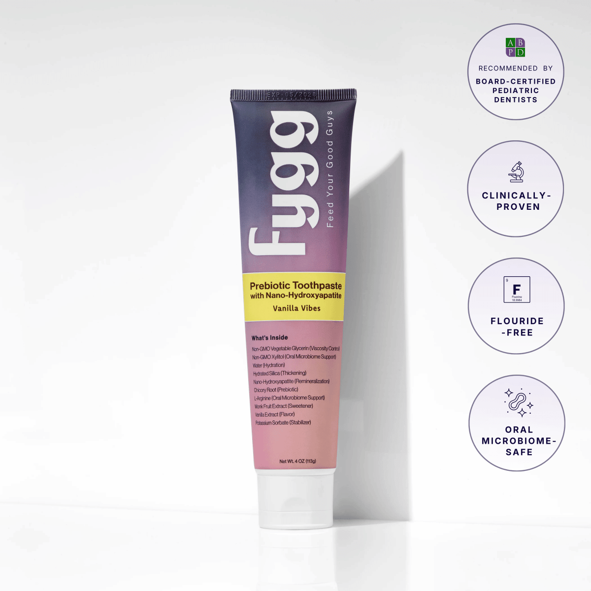 Nano-Hydroxyapatite Toothpaste with Prebiotics | Vanilla Vibes Fygg