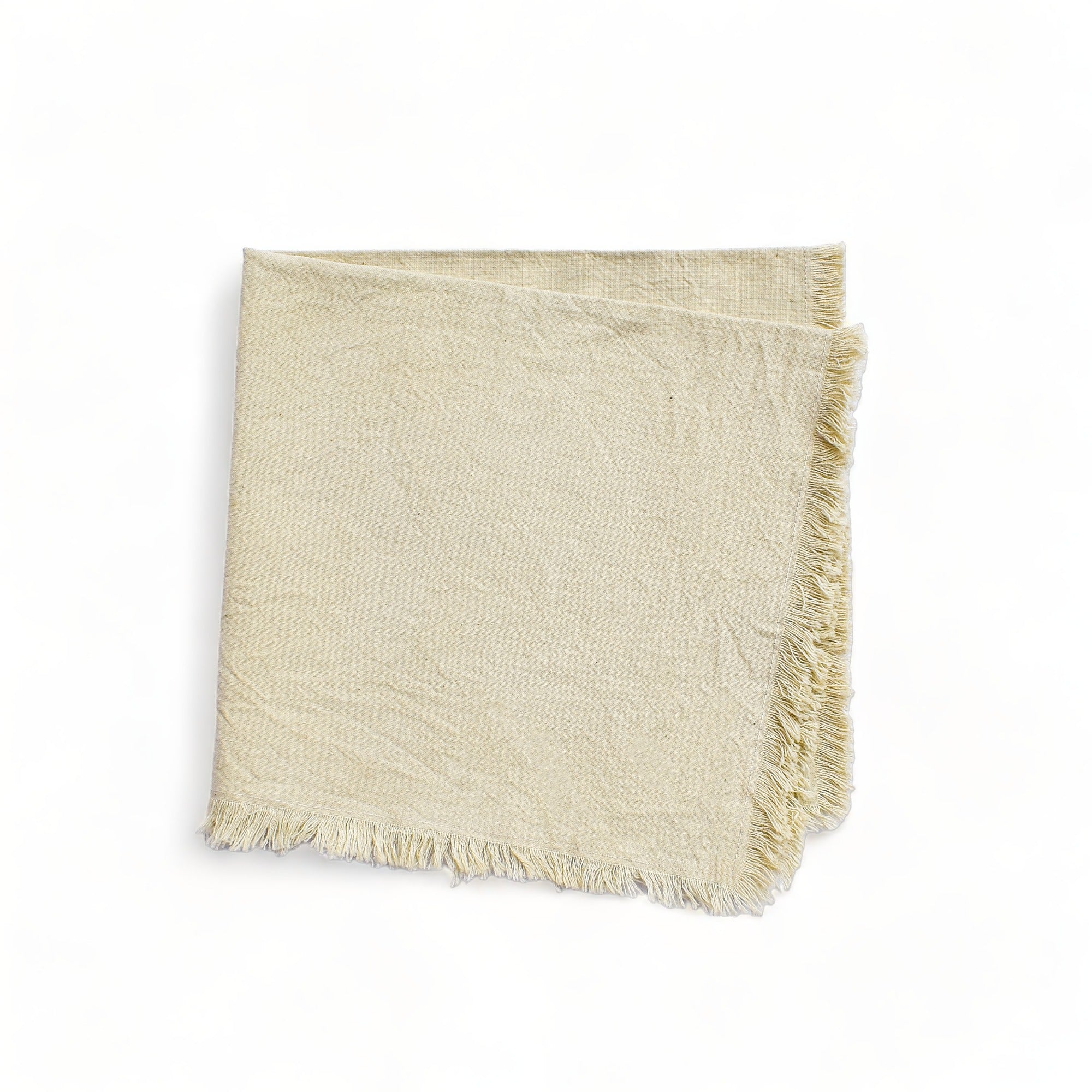 Natural Ivory Napkins (Set of 4) by CECILIADENADIE studio MESO