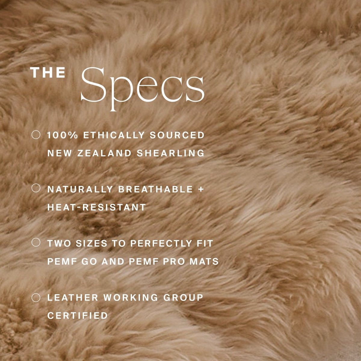 Natural Sheep Shearling Cover HigherDOSE