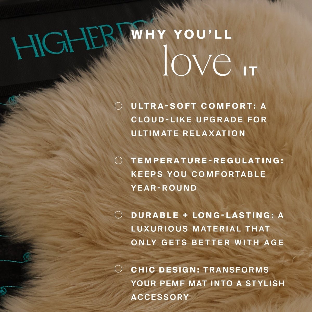 Natural Sheep Shearling Cover HigherDOSE