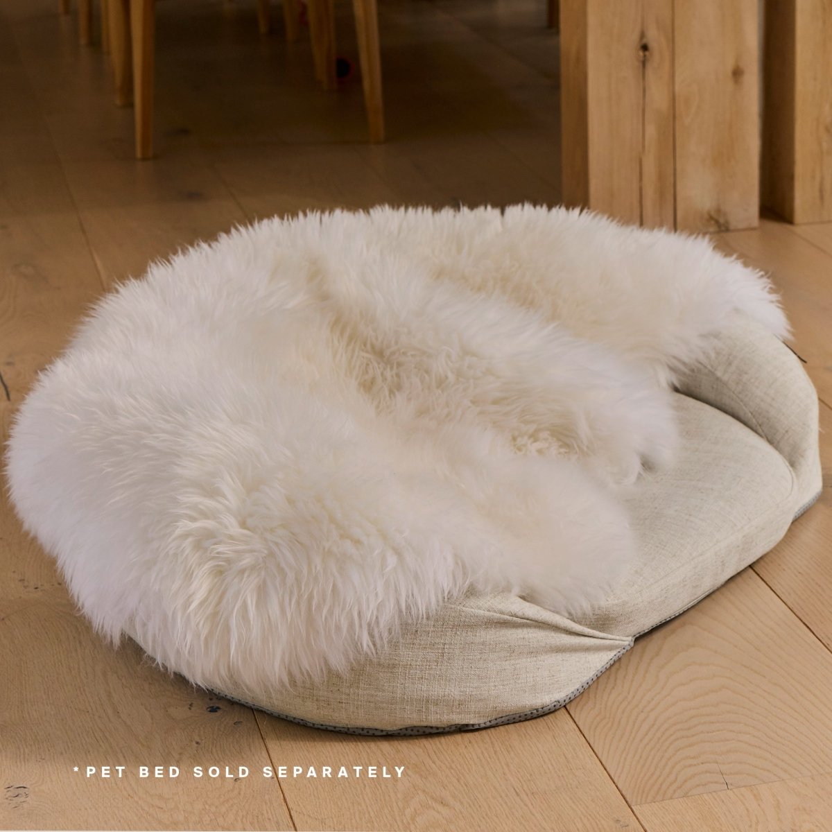 Natural Sheep Shearling Pet Bed Cover HigherDOSE