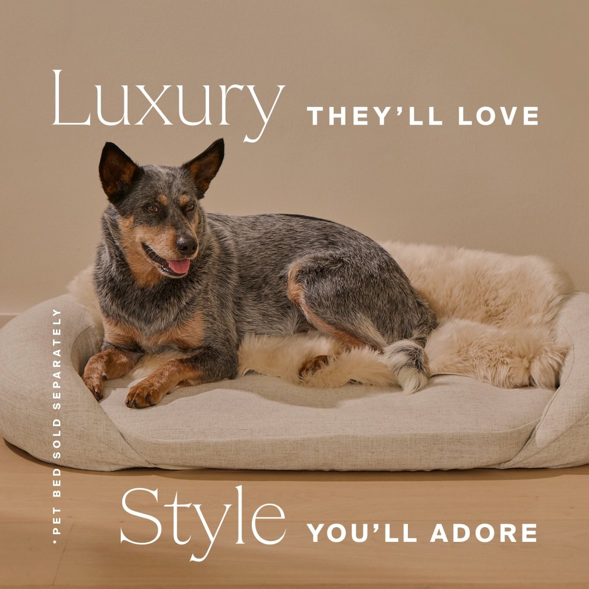 Natural Sheep Shearling Pet Bed Cover HigherDOSE