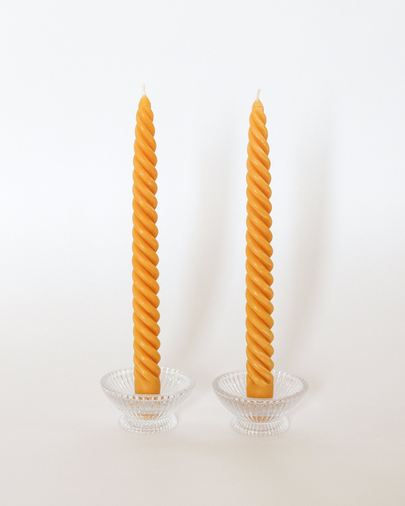 Natural Yellow Dinner Tapers - Set of 2 Happy Organics