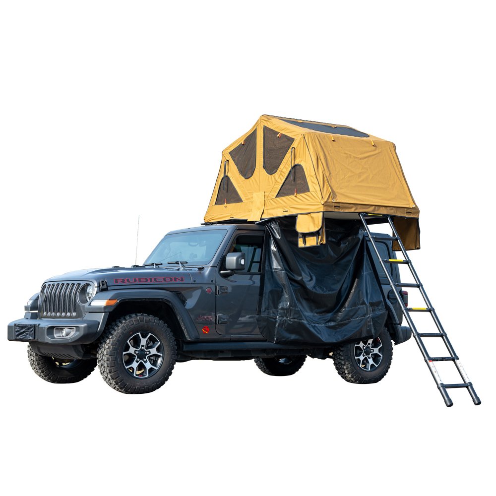 Naturnest Andromeda Khaki Soft Shell Rooftop Tent With Large Panoramic Skylight & YKK Doors (SAK72384) SAKSBY WHOLESALE
