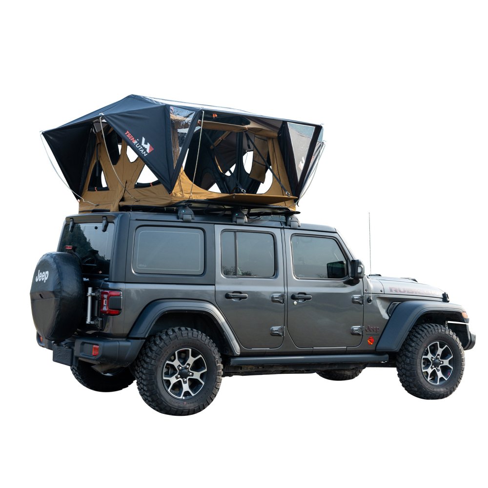 Naturnest Andromeda Khaki Soft Shell Rooftop Tent With Large Panoramic Skylight & YKK Doors (SAK72384) SAKSBY WHOLESALE