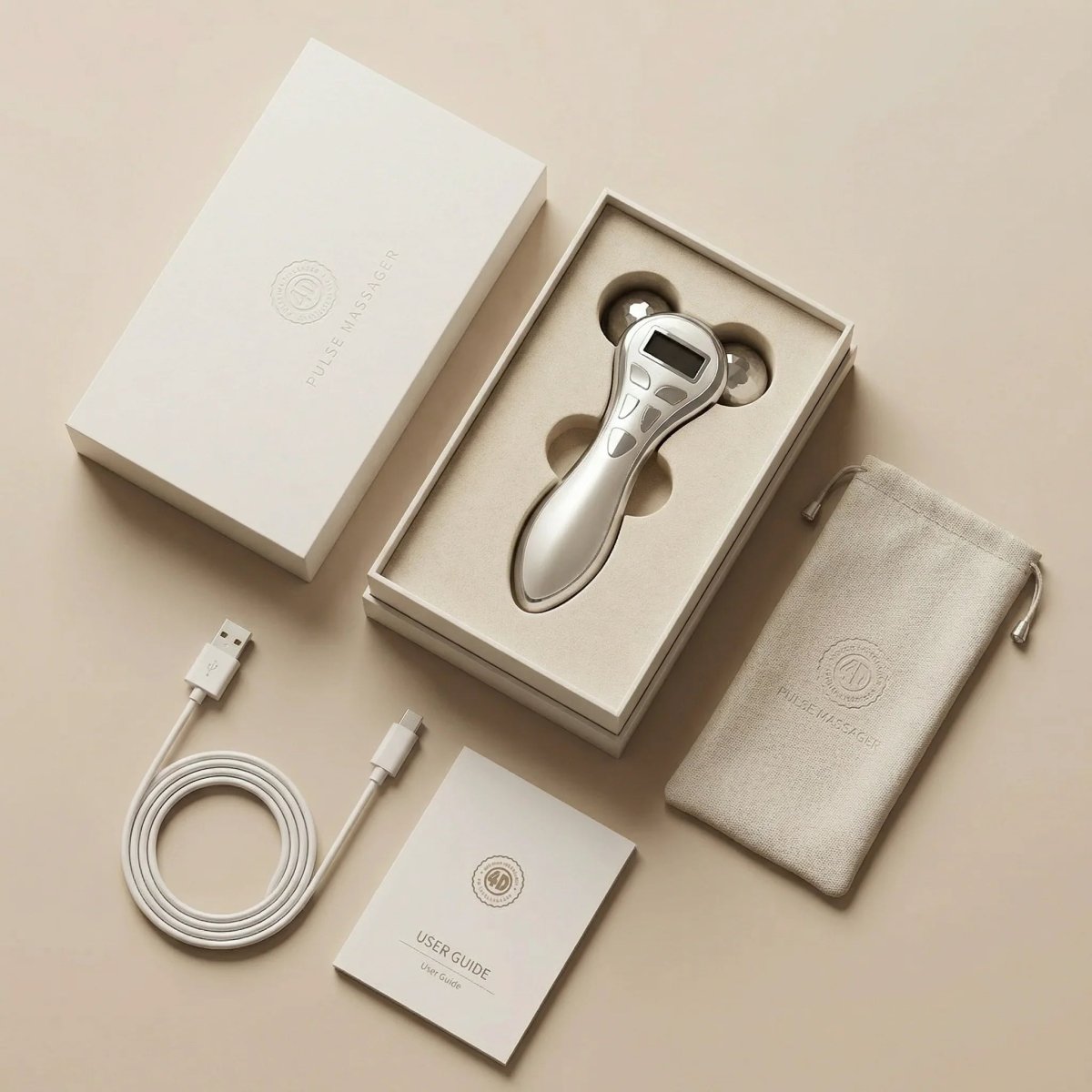 Nicebeam 4D Lift Pro – EMS Microcurrent Face Roller Massager Nicebeam