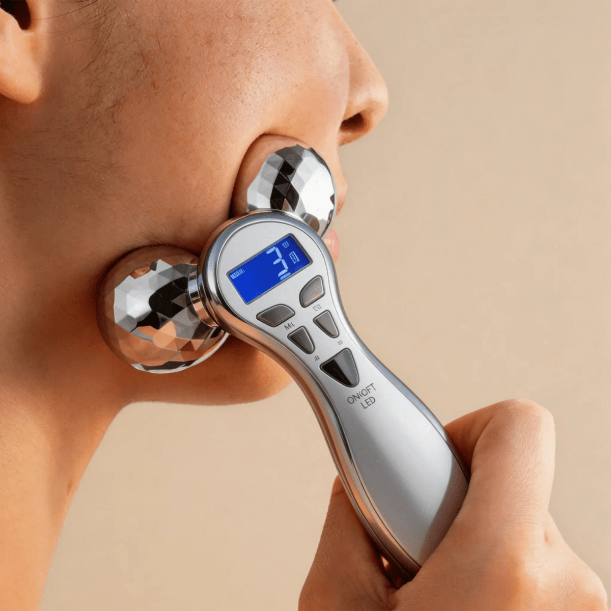 Nicebeam 4D Lift Pro – EMS Microcurrent Face Roller Massager Nicebeam