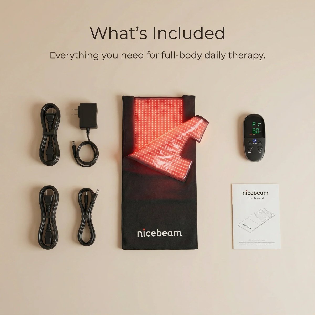 Nicebeam Full Body Red Light Therapy Bag Nicebeam