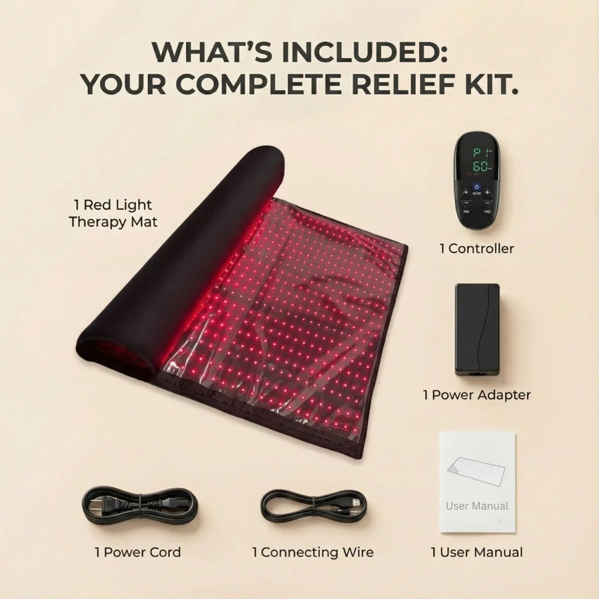 Nicebeam Full Body Red Light Therapy Mat Nicebeam