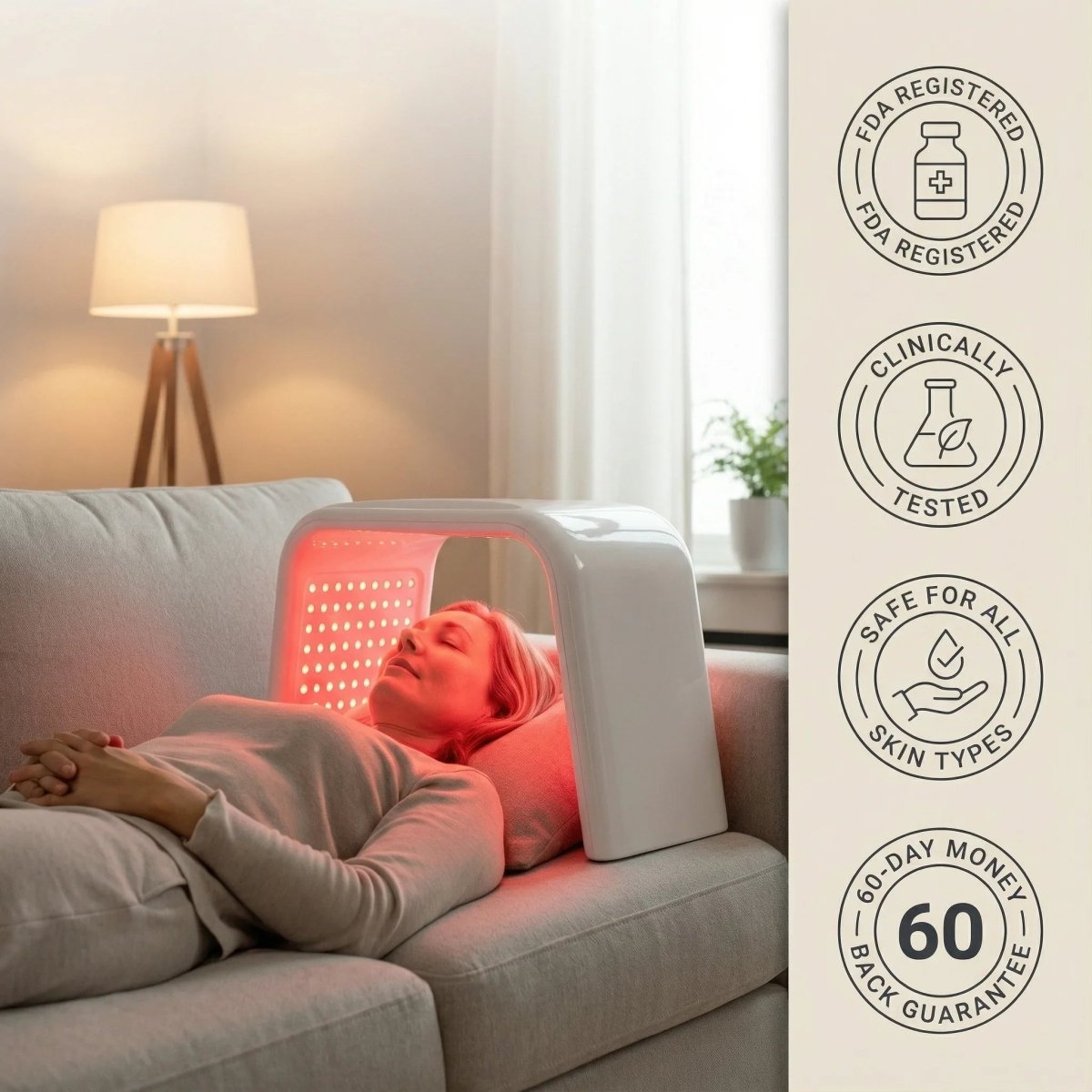 Nicebeam LED Light Therapy Time Machine for Face & Full Body Nicebeam