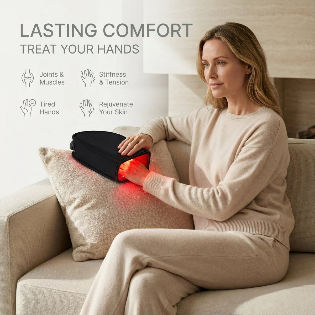 Nicebeam Red Light Therapy Hand Gloves Nicebeam