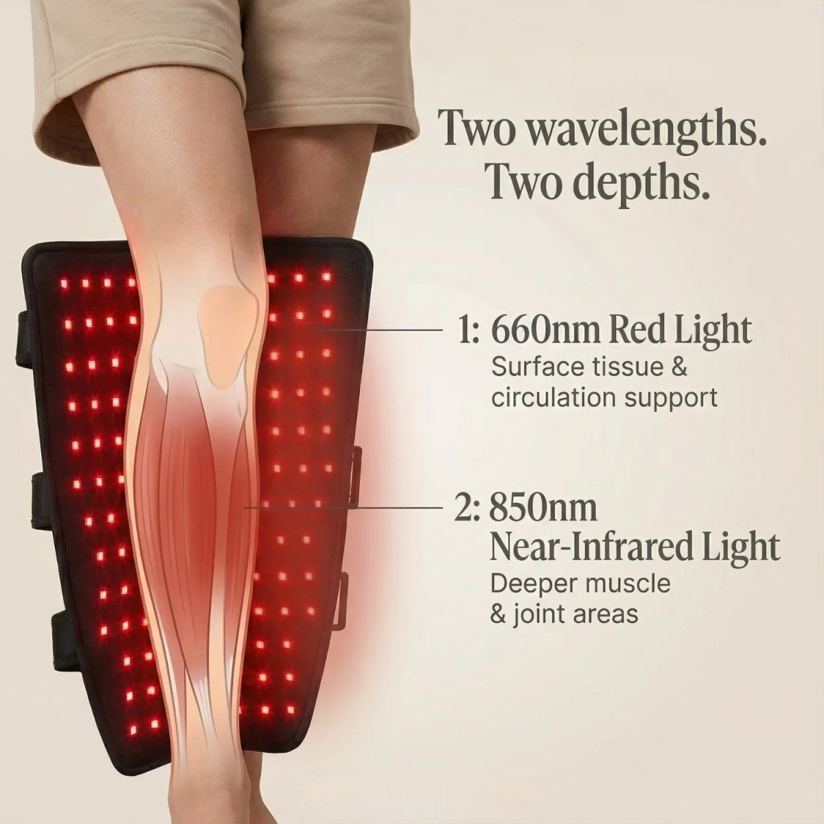 Nicebeam Red Light Therapy Leg Wrap Pro Nicebeam
