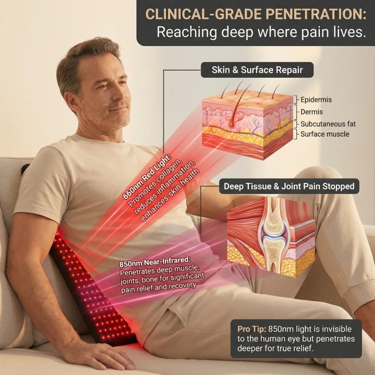 Nicebeam Red Light Therapy Ultra Pad for Full Body Nicebeam