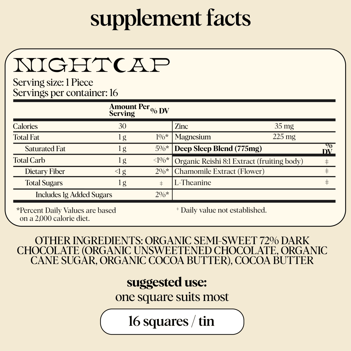 Nightcap Functional Mushroom Chocolates alice mushrooms