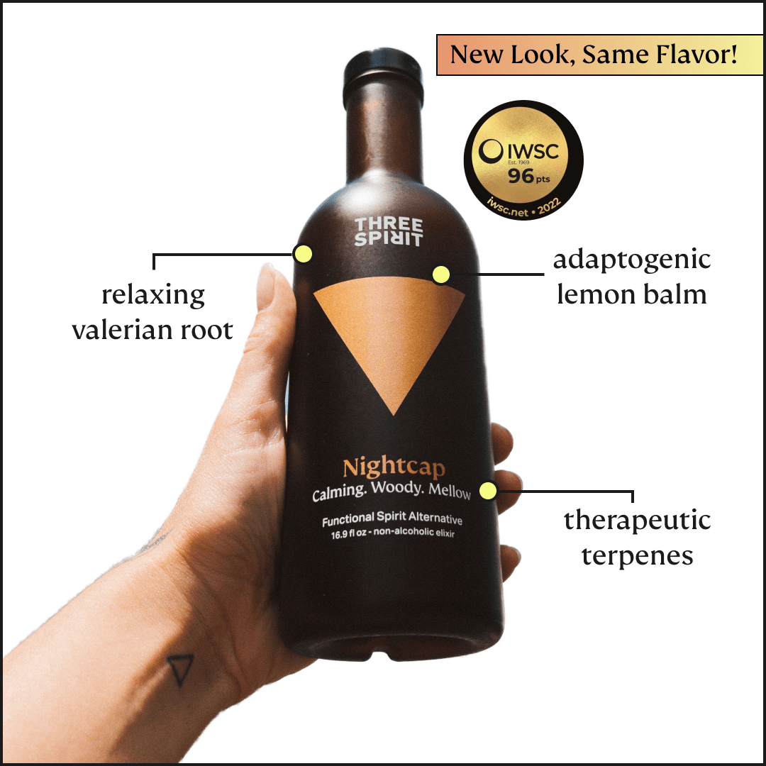 Nightcap • Non - Alcoholic Botanical Elixir • The Dream Maker Three Spirit US
