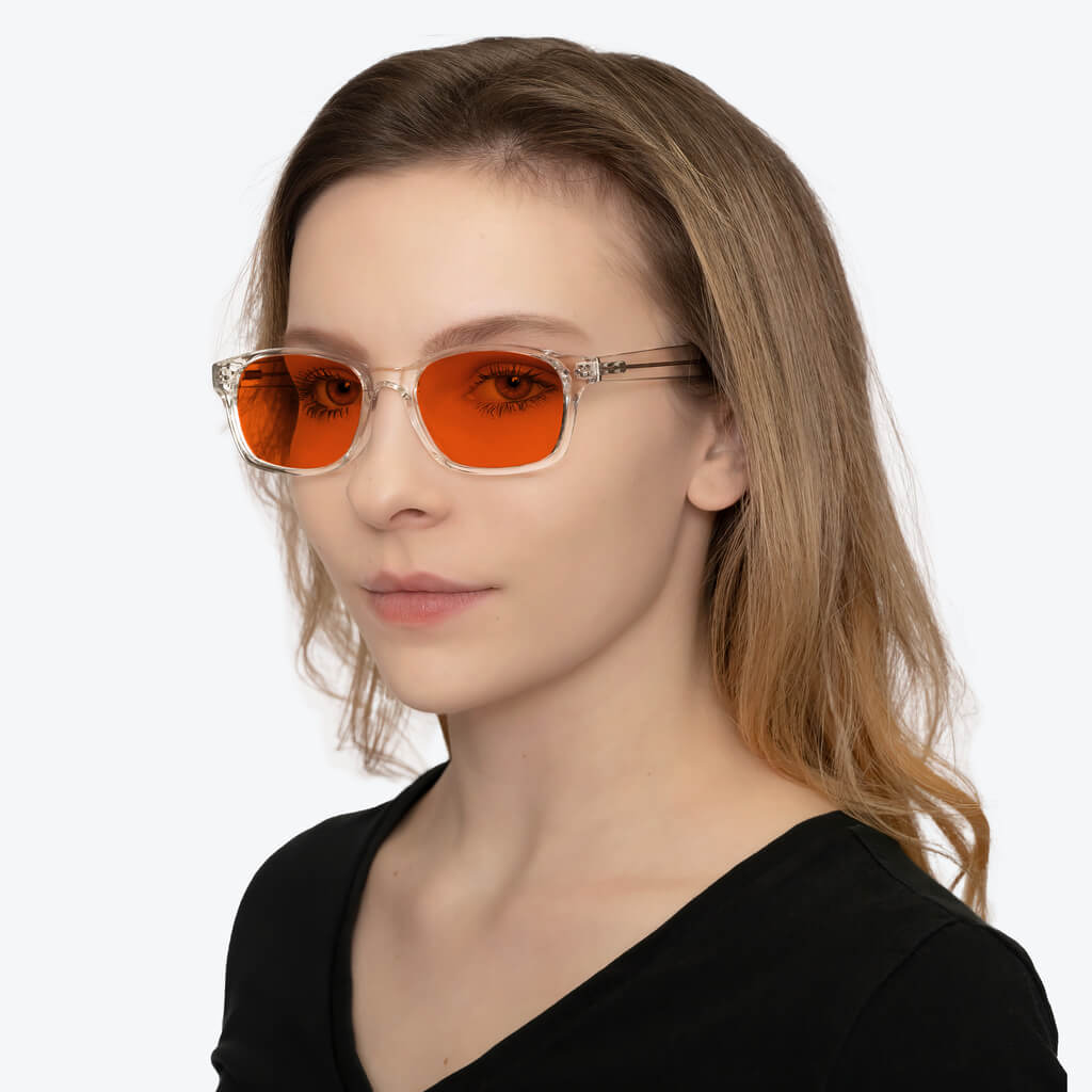 NightFall Lucent Blue Blocking Glasses - Crystal BlockBlueLight