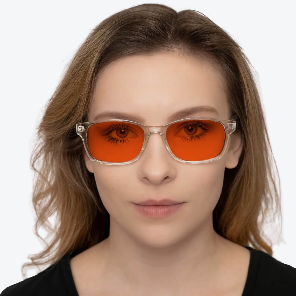 NightFall Lucent Blue Blocking Glasses - Crystal BlockBlueLight