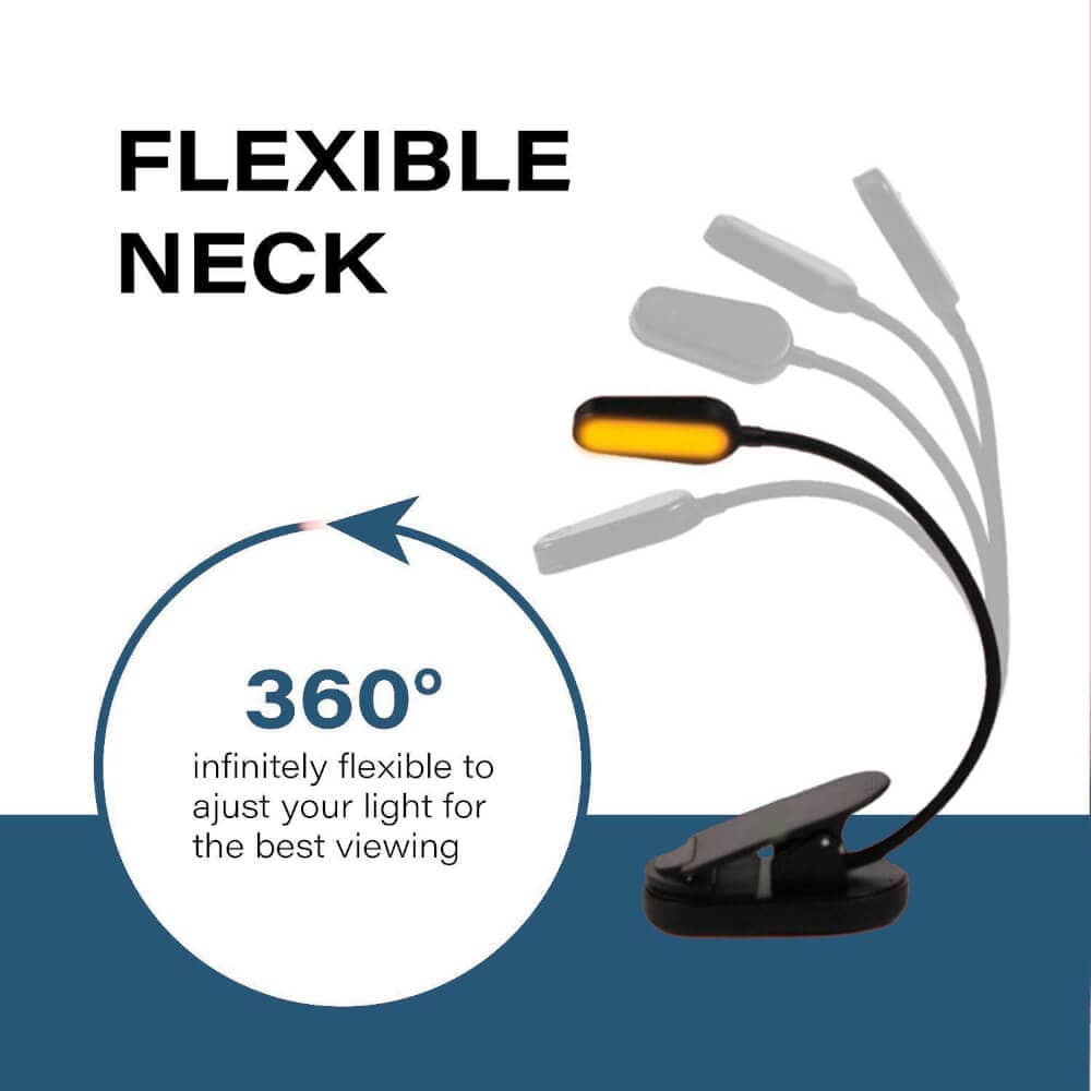 NoBlue Amber Book Light BlockBlueLight