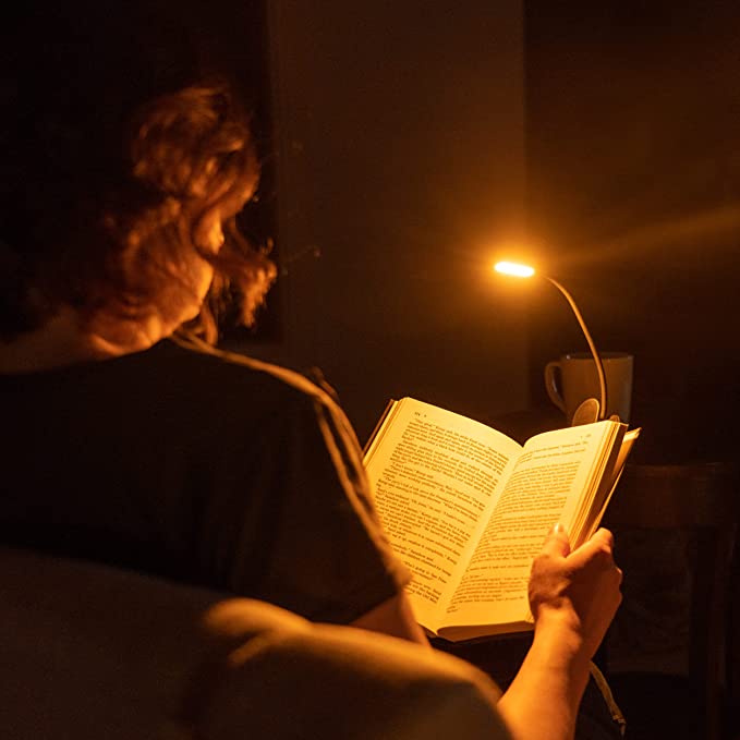 NoBlue Amber Book Light BlockBlueLight