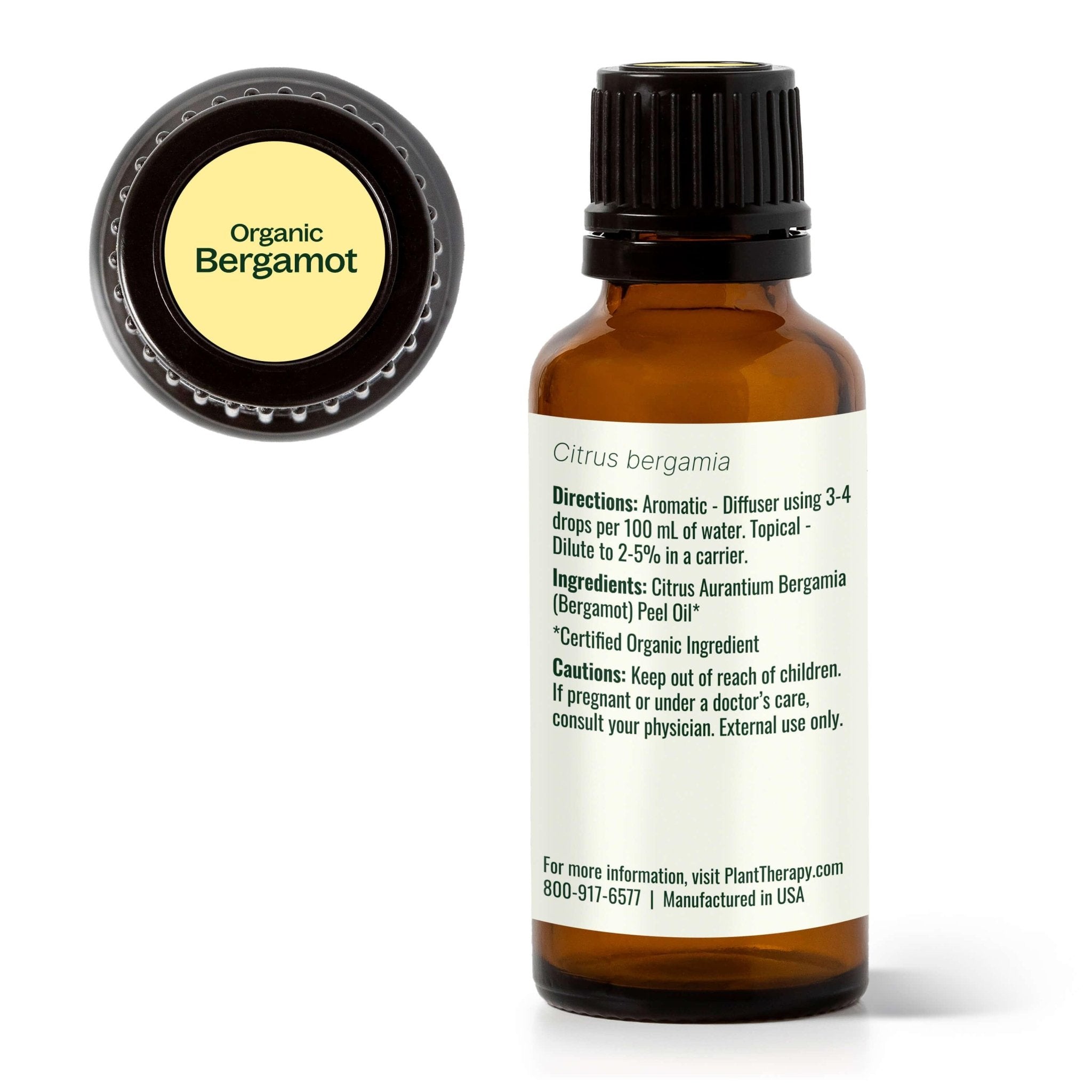 Organic Bergamot Essential Oil Plant Therapy