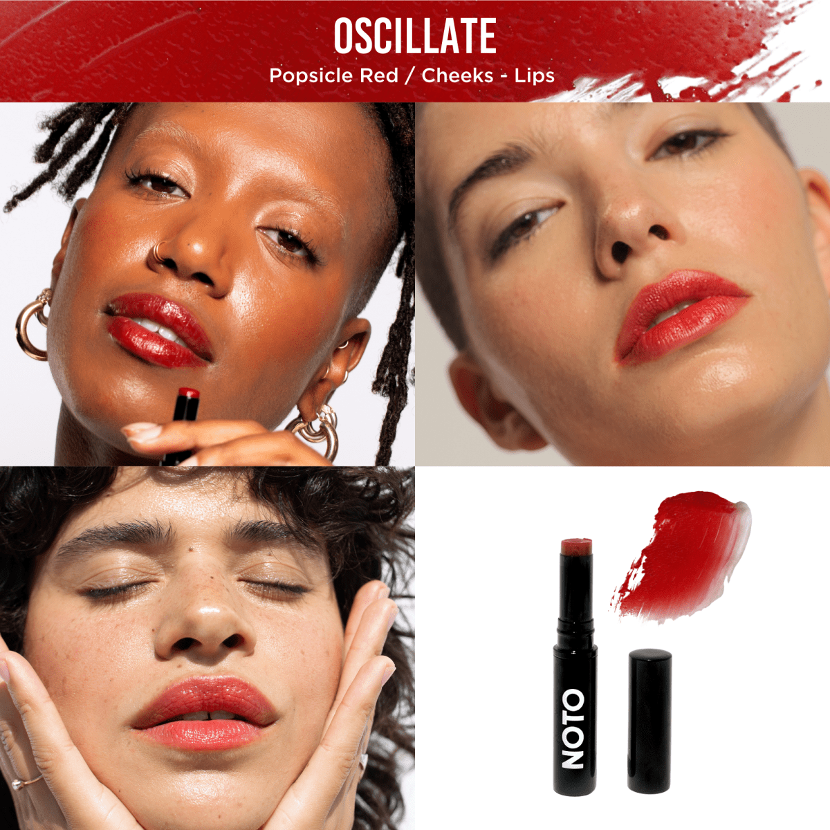 OSCILLATE - MULTI - BENE STICK // LIPS + CHEEKS NOTO Botanics