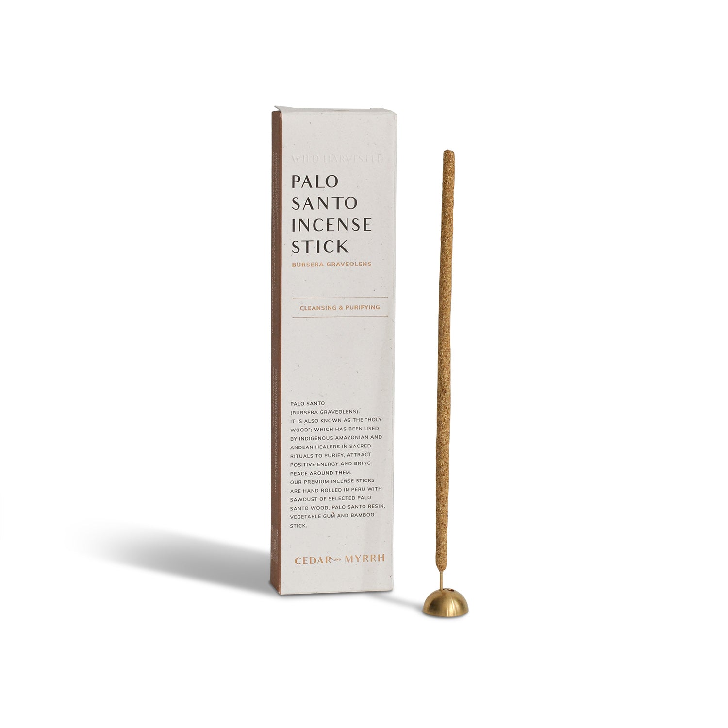 Palo Santo Incense Sticks – 7 Hand - Rolled Sticks from Peru CEDAR AND MYRRH