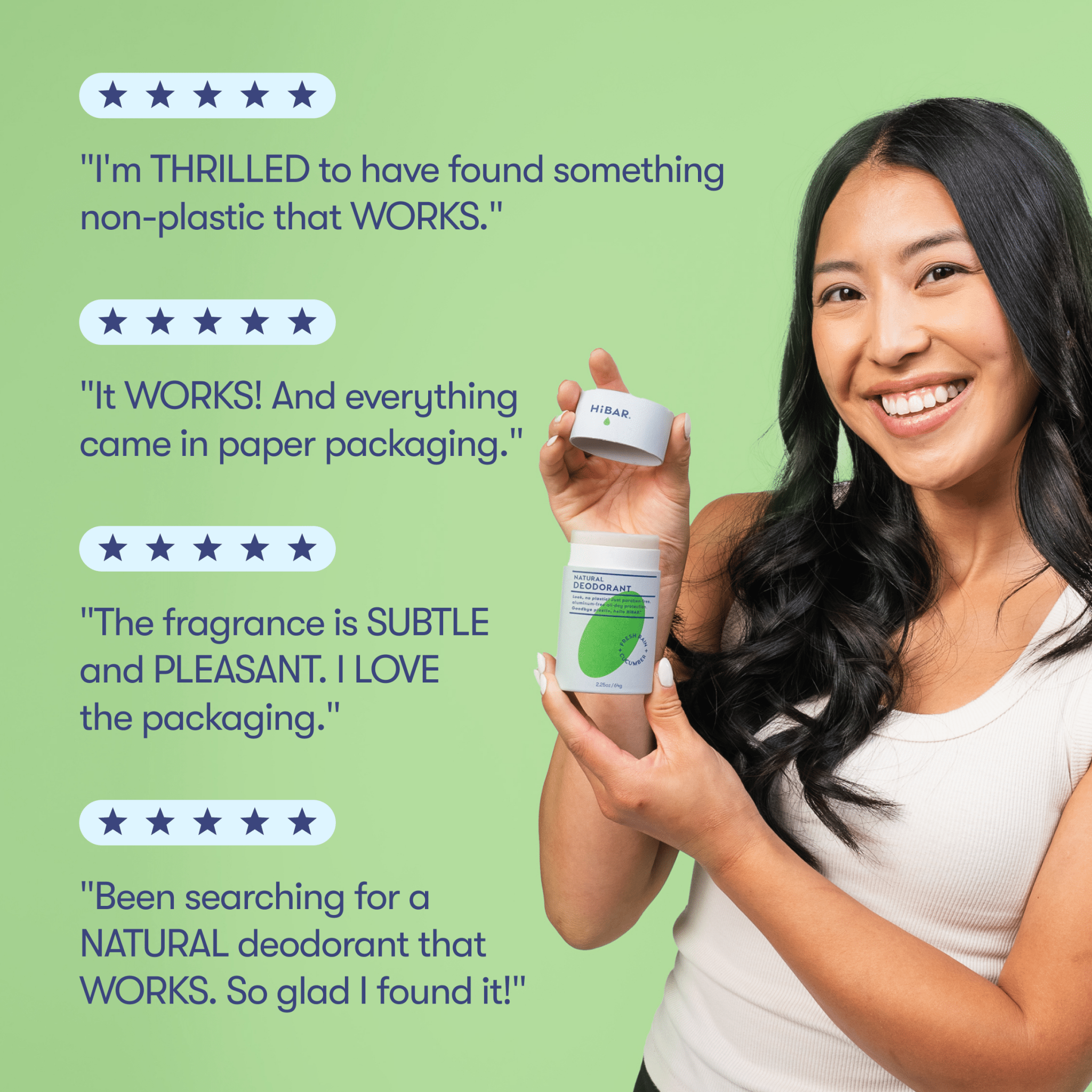 Plastic - Free Deodorant HiBAR