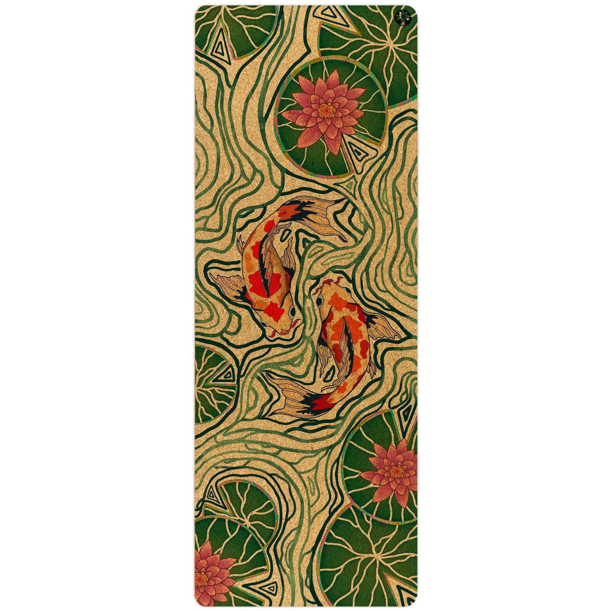 Pond Of Harmony Original Cork Yoga Mat Yoloha Yoga