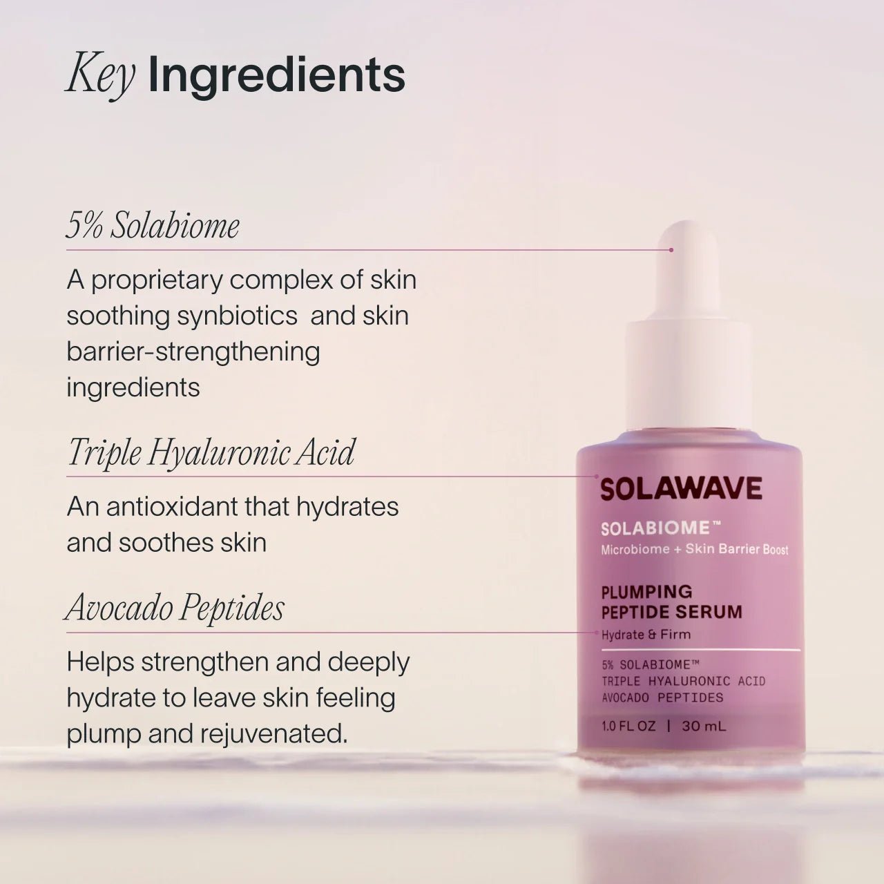 Pre - & Probiotic Plumping Peptide Serum Solawave