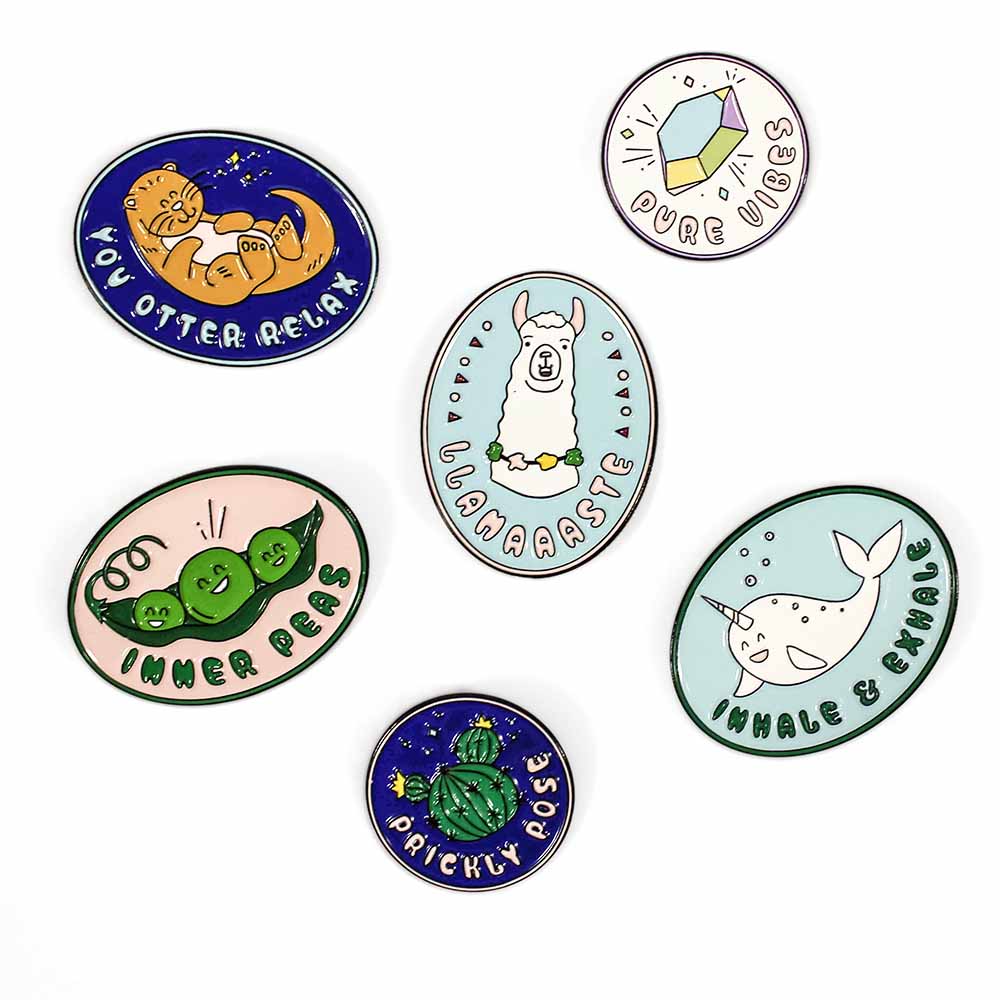 Punny Yoga Pins Yogo