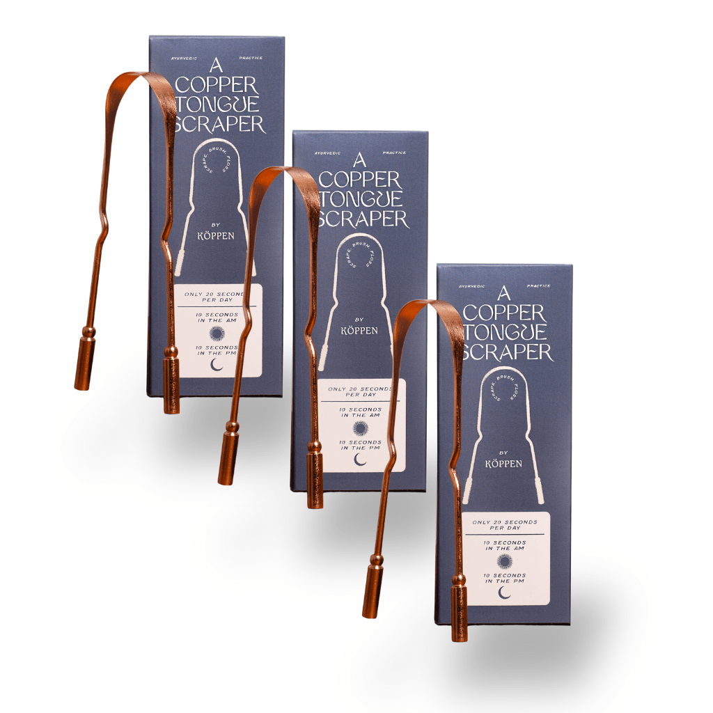 Pure Copper Tongue Scraper | Fresh Breath & Enhanced Taste KÖPPEN
