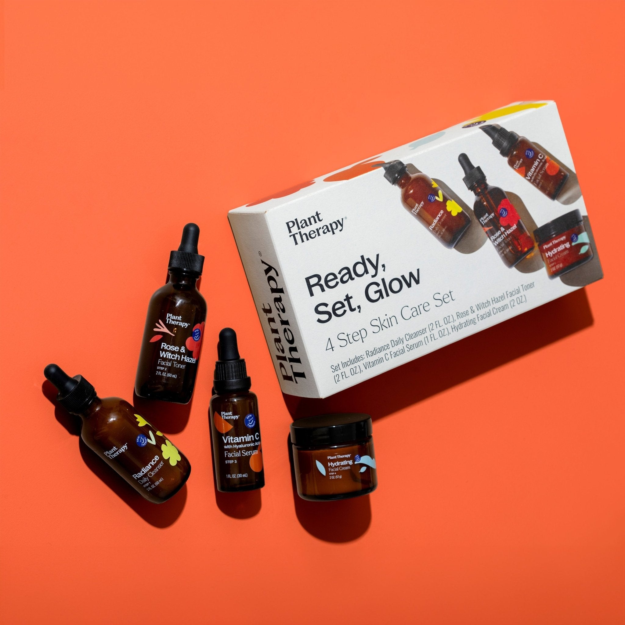 Ready, Set, Glow 4 Step Skin Care Set Plant Therapy