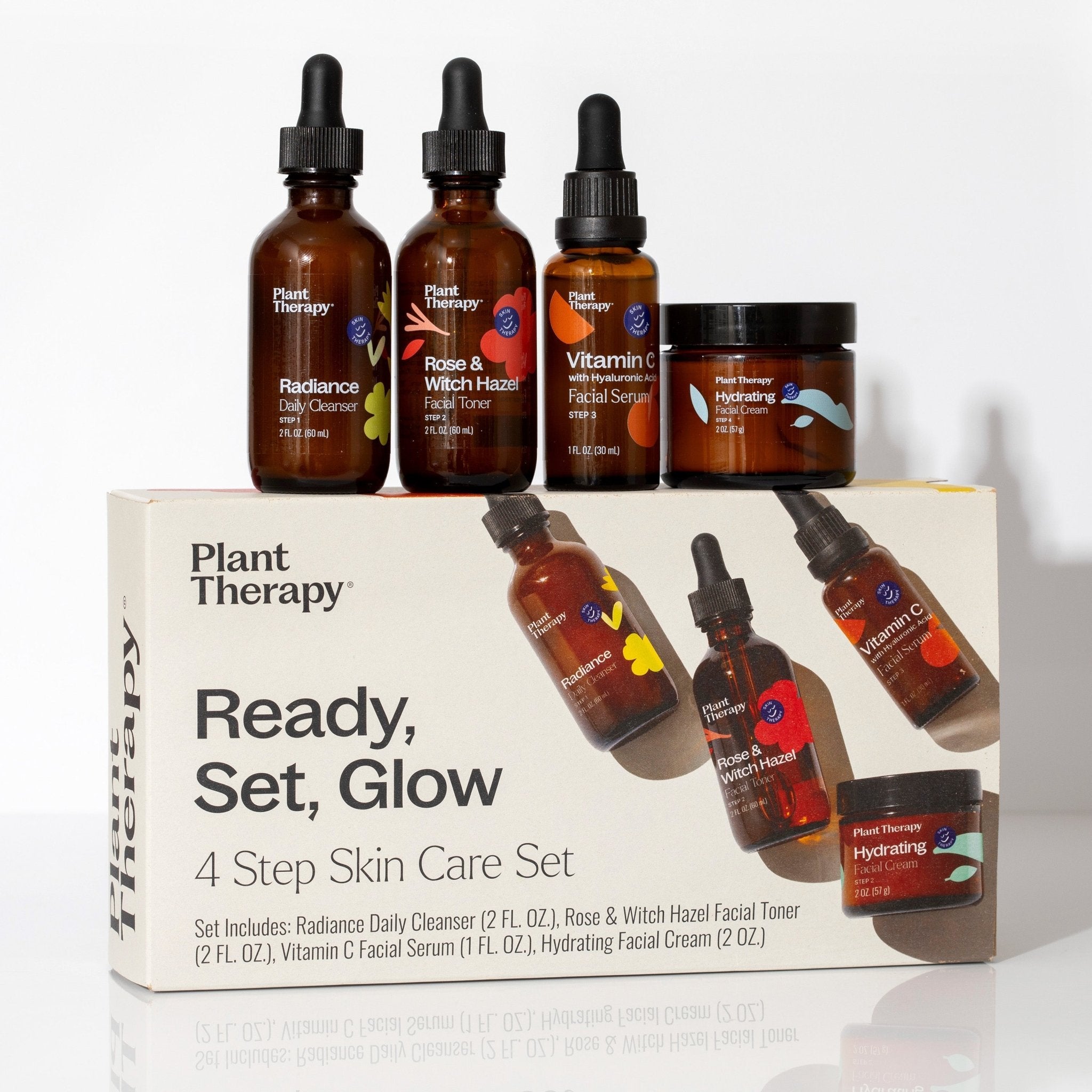 Ready, Set, Glow 4 Step Skin Care Set Plant Therapy