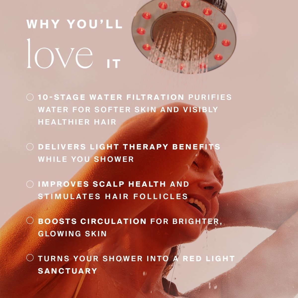 Red Light Showerhead Filter HigherDOSE