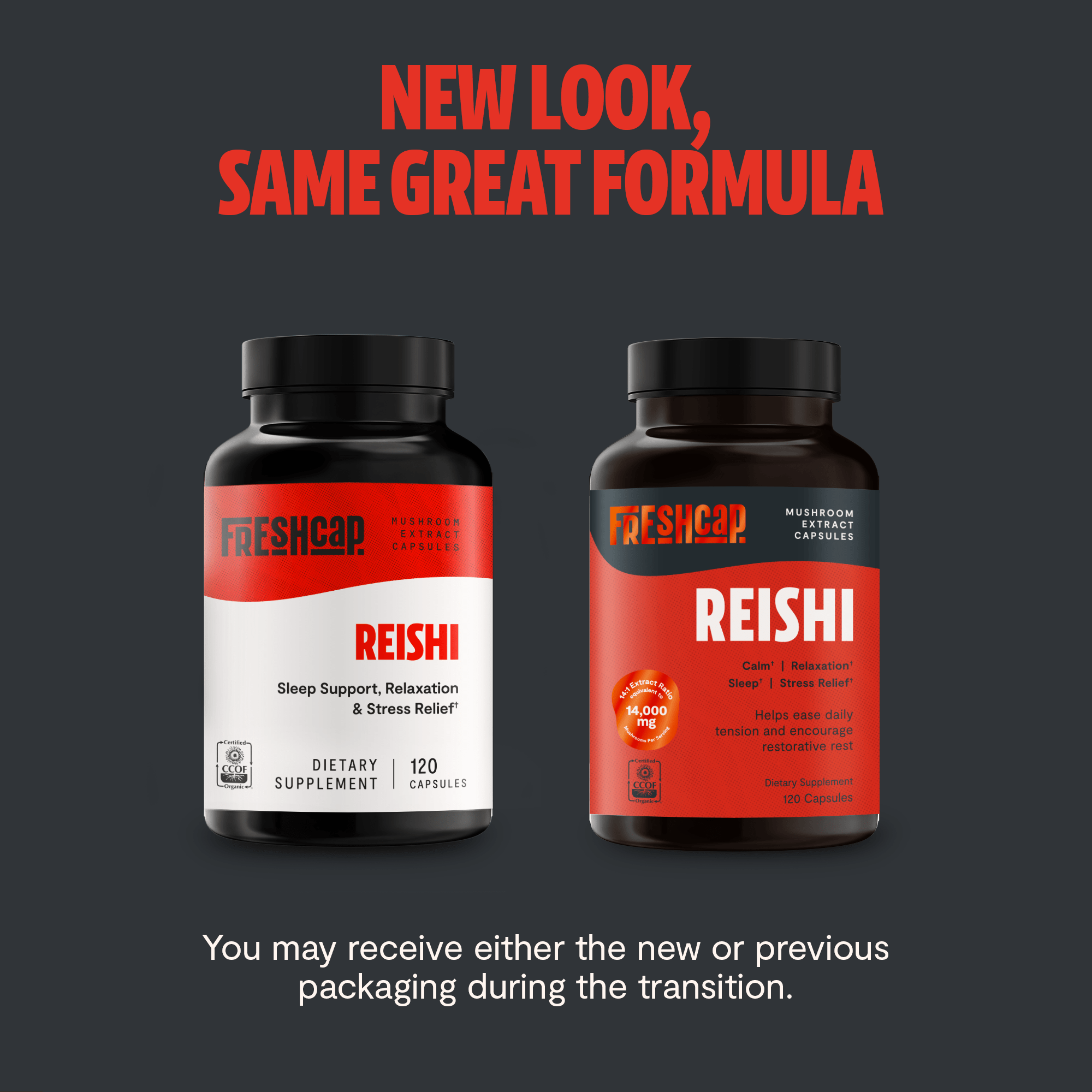 Reishi Mushroom Extract Capsules FreshCap Mushrooms
