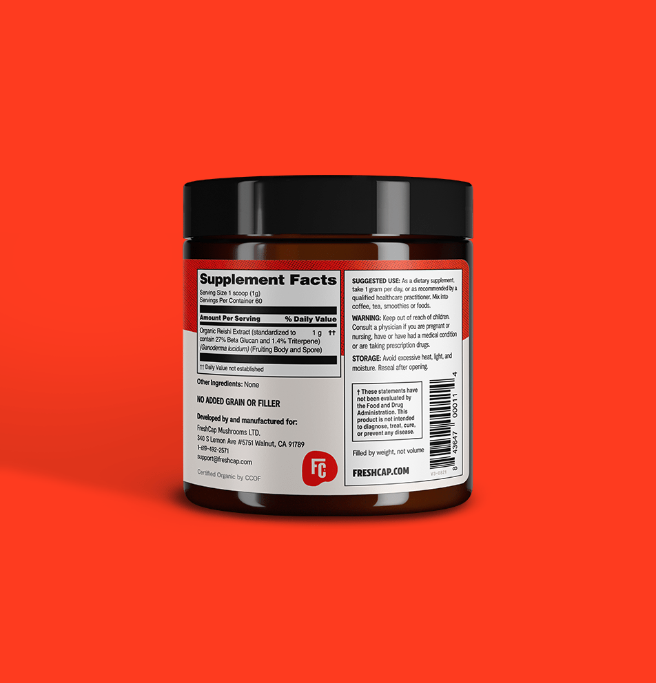 Reishi Mushroom Extract Powder FreshCap Mushrooms