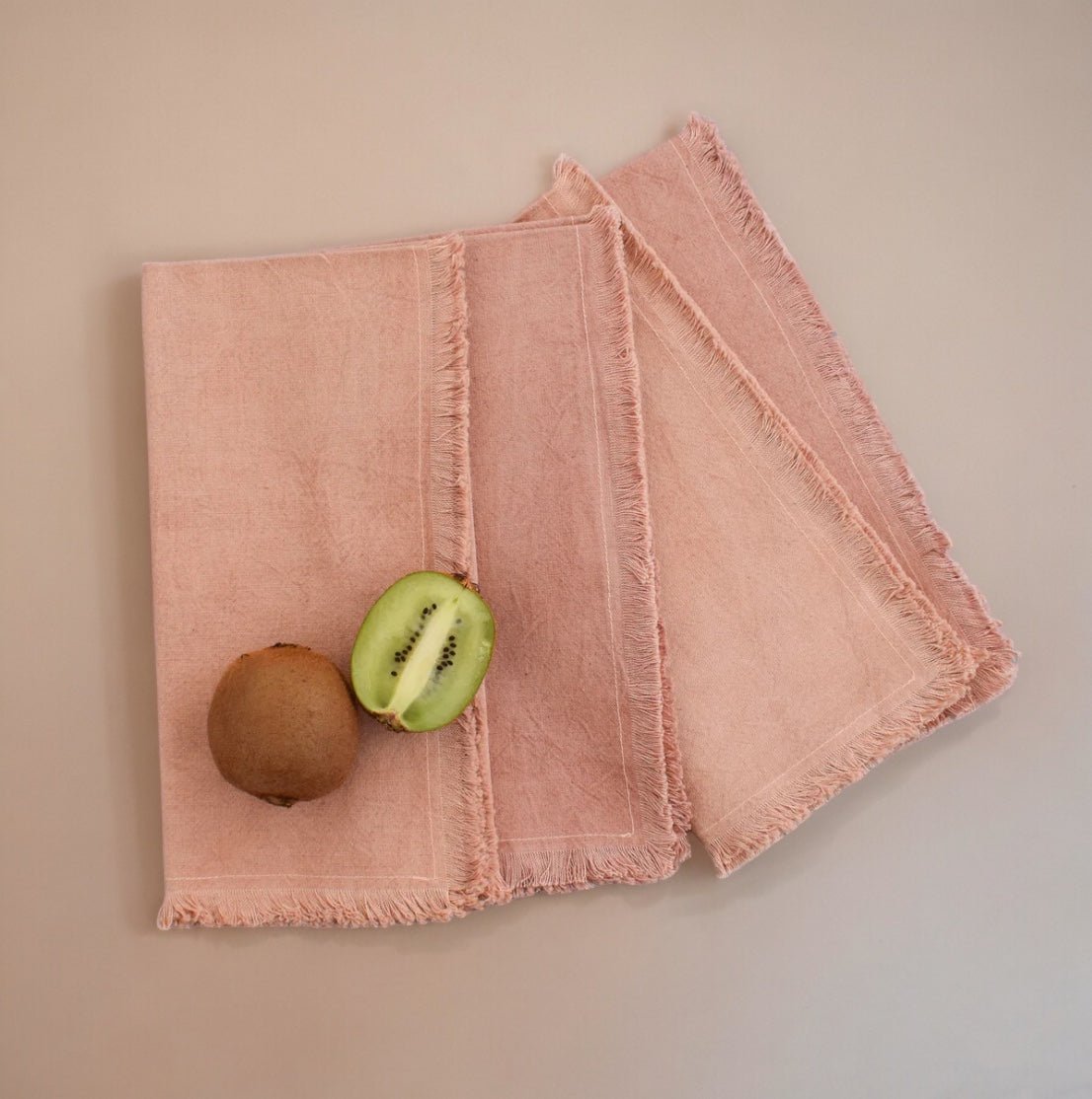 Rose Cotton Napkins (Set of 4) by CECILIADENADIE studio MESO