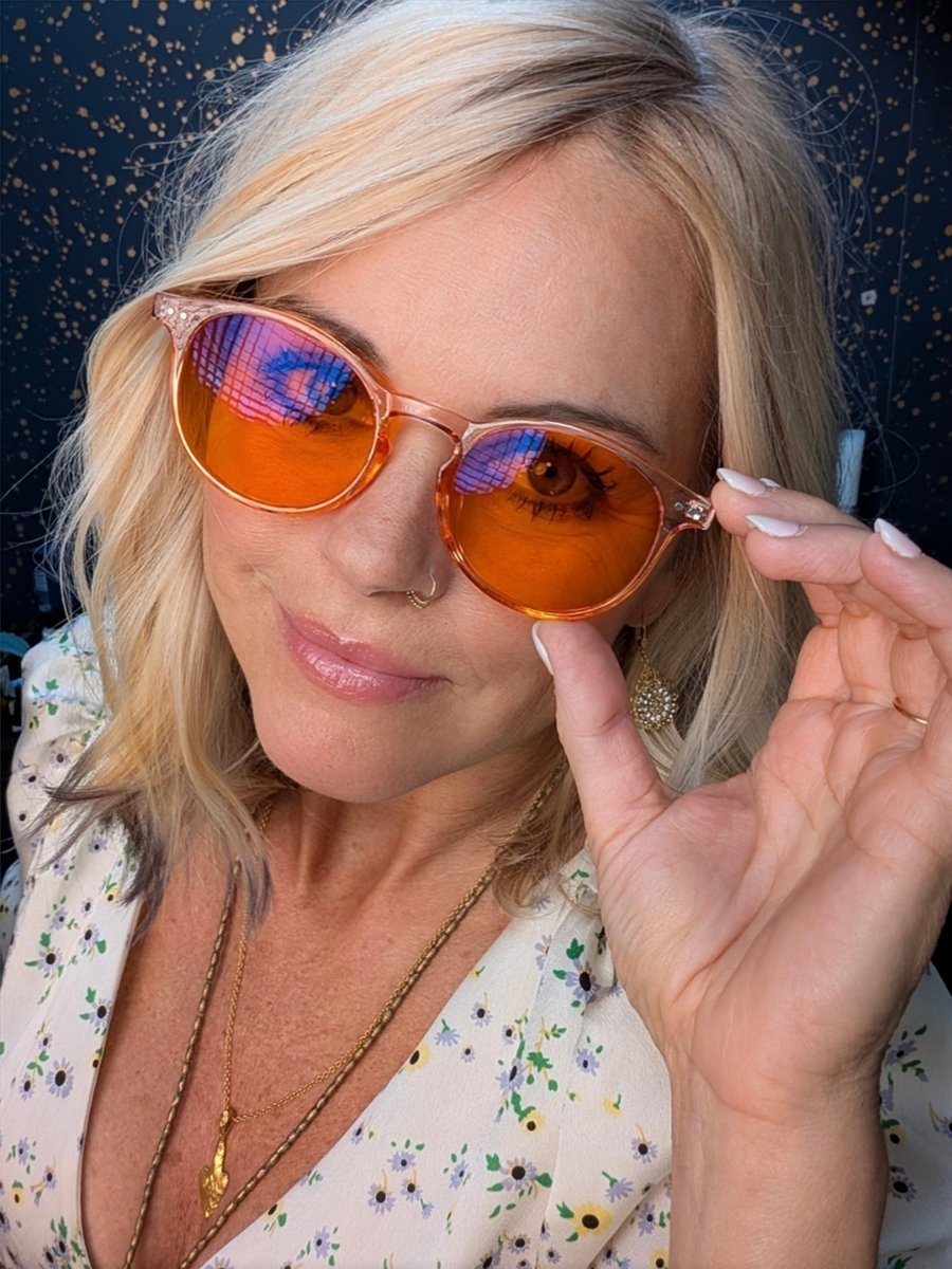 Rose Quartz Blue Light Blocking Glasses - DreamWalkerz Crystal Collection DreamWalkerz