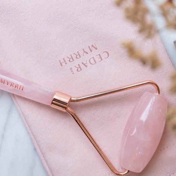 Rose Quartz Facial Roller CEDAR AND MYRRH